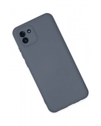 Newface Samsung Galaxy A03 Kılıf Nano içi Kadife Silikon - Gri