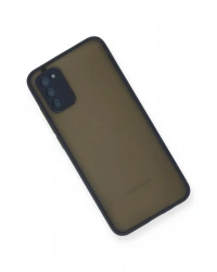 Newface Samsung Galaxy A03S Kılıf Montreal Silikon Kapak - Lacivert