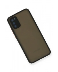 Newface Samsung Galaxy A03S Kılıf Montreal Silikon Kapak - Siyah