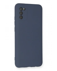 Newface Samsung Galaxy A03S Kılıf Nano içi Kadife Silikon - Gri