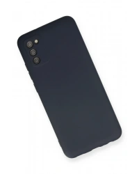 Newface Samsung Galaxy A03S Kılıf Nano içi Kadife Silikon - Lacivert