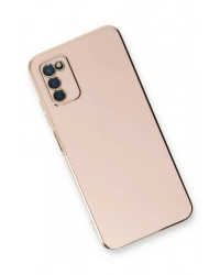 Newface Samsung Galaxy A03S Kılıf Volet Silikon - Pembe