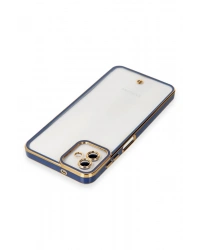 Newface Samsung Galaxy A04 Kılıf Liva Lens Silikon - Mavi