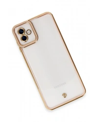 Newface Samsung Galaxy A04 Kılıf Liva Lens Silikon - Rose