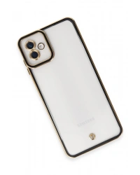 Newface Samsung Galaxy A04 Kılıf Liva Lens Silikon - Siyah