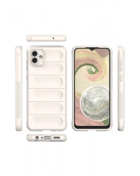 Newface Samsung Galaxy A04 Kılıf Optimum Silikon - Krem