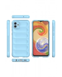 Newface Samsung Galaxy A04 Kılıf Optimum Silikon - Sky Blue