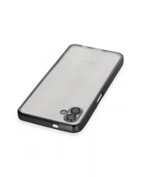 Newface Samsung Galaxy A04 Kılıf Razer Lensli Silikon - Siyah