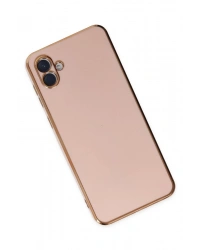 Newface Samsung Galaxy A04 Kılıf Volet Silikon - Pembe