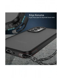 Newface Samsung Galaxy A04S Kılıf Elegant Kapak - Siyah