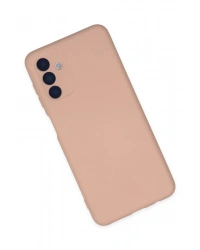 Newface Samsung Galaxy A04S Kılıf Nano içi Kadife Silikon - Pudra