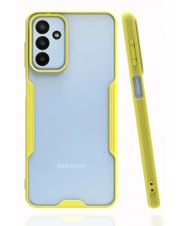 Newface Samsung Galaxy A04S Kılıf Platin Silikon - Sarı