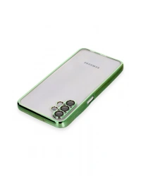 Newface Samsung Galaxy A04S Kılıf Razer Lensli Silikon - Yeşil