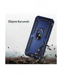 Newface Samsung Galaxy A04S Kılıf Sofya Yüzüklü Silikon Kapak - Gold