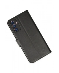 Newface Samsung Galaxy A04S Kılıf Trend S Plus Kapaklı Kılıf - Siyah