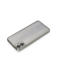 Newface Samsung Galaxy A05 Kılıf Razer Lensli Silikon - Gümüş