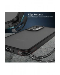 Newface Samsung Galaxy A05S Kılıf Elegant Kapak - Açık Mavi