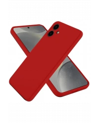 Newface Samsung Galaxy A06 Kılıf First Silikon - Kırmızı