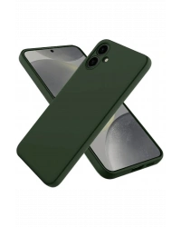 Newface Samsung Galaxy A06 Kılıf First Silikon - Koyu Yeşil