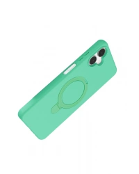 Newface Samsung Galaxy A06 Regal Magsafe Standlı Kapak - Yeşil