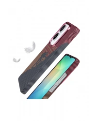 Newface Samsung Galaxy A06 Vega Magsafe Kapak - Kırmızı