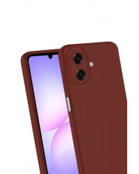 Newface Samsung Galaxy A07 4G First Silikon - Bordo