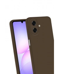 Newface Samsung Galaxy A07 4G First Silikon - Kahverengi