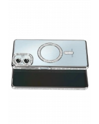 Newface Samsung Galaxy A07 4G Joke Simli Magneticsafe Kılıf - Gümüş