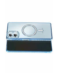 Newface Samsung Galaxy A07 4G Joke Simli Magneticsafe Kılıf - Mavi