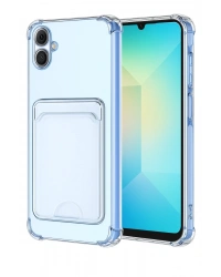 Newface Samsung Galaxy A07 4G Kart Şeffaf Silikon - Şeffaf