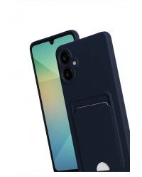 Newface Samsung Galaxy A07 4G Kelvin Kartvizitli Silikon - Lacivert