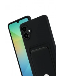 Newface Samsung Galaxy A07 4G Kelvin Kartvizitli Silikon - Siyah