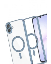 Newface Samsung Galaxy A07 4G Kross Magneticsafe Kapak - Sierra Blue