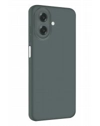 Newface Samsung Galaxy A07 4G Nano içi Kadife Silikon - Gri