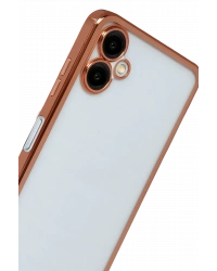 Newface Samsung Galaxy A07 4G Razer Lensli Silikon - Çöl Titanyum