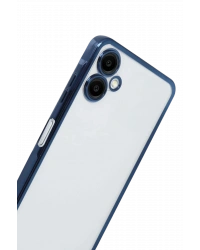 Newface Samsung Galaxy A07 4G Razer Lensli Silikon - Lacivert