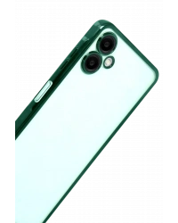 Newface Samsung Galaxy A07 4G Razer Lensli Silikon - Yeşil