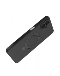 Newface Samsung Galaxy A07 4G Regal Magsafe Standlı Kapak - Siyah