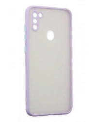 Newface Samsung Galaxy A11 Kılıf Montreal Silikon Kapak - Mor