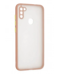 Newface Samsung Galaxy A11 Kılıf Montreal Silikon Kapak - Pembe