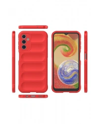 Newface Samsung Galaxy A14 4G Kılıf Optimum Silikon - Kırmızı