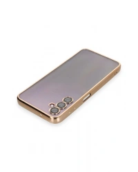 Newface Samsung Galaxy A14 4G Kılıf Razer Lensli Silikon - Gold