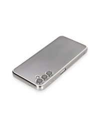 Newface Samsung Galaxy A14 4G Kılıf Razer Lensli Silikon - Gümüş