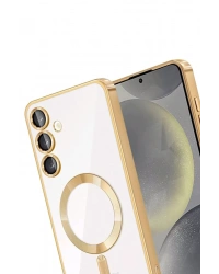 Newface Samsung Galaxy A15 4G Kross Magneticsafe Kapak - Gold