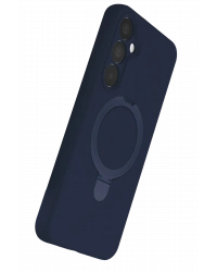 Newface Samsung Galaxy A15 4G Regal Magsafe Standlı Kapak - Lacivert