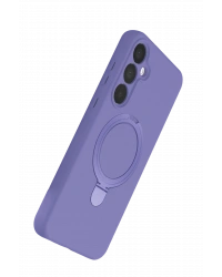 Newface Samsung Galaxy A15 4G Regal Magsafe Standlı Kapak - Lila