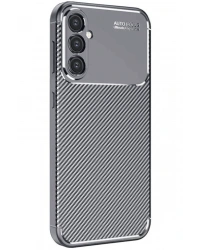 Newface Samsung Galaxy A16 5G Kılıf Auto Focus Karbon Kapak - Gri