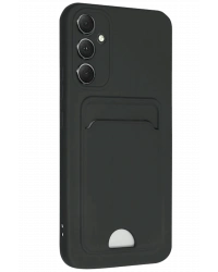 Newface Samsung Galaxy A16 5G Kılıf Kelvin Kartvizitli Silikon - Siyah