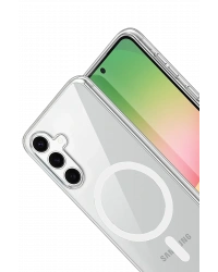 Newface Samsung Galaxy A17 5G Combo Sert Şeffaf Magsafe Kapak - Şeffaf