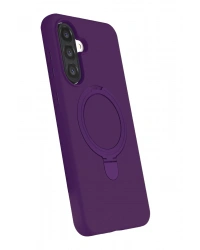 Newface Samsung Galaxy A17 5G Regal Magsafe Standlı Kapak - Derin Mor